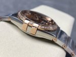OM+ Factory Omega Constellation Men 123.25.38.21.63.001 38mm Diamond Bezel Rose Gold Steel Diamond Brown Dial - Image 6