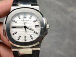 PFF Factory Patek Philippe Nautilus 57111A -011 Rubber Strap White Dial