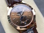 PP+ Factory Patek Philippe Annual Calendar 53961R-001 Rose Gold Brown Dial - Image 2
