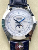 PP+ Factory Patek Philippe Annual Calendar 5396G-001 White Gold Silver Dial