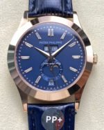PP+ Factory Patek Philippe Annual Calendar 5396R-014 Rose Gold Blue Dial