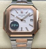 PP+ Factory Patek Philippe Cubitus 5821 45mm Half Rose Gold White Dial