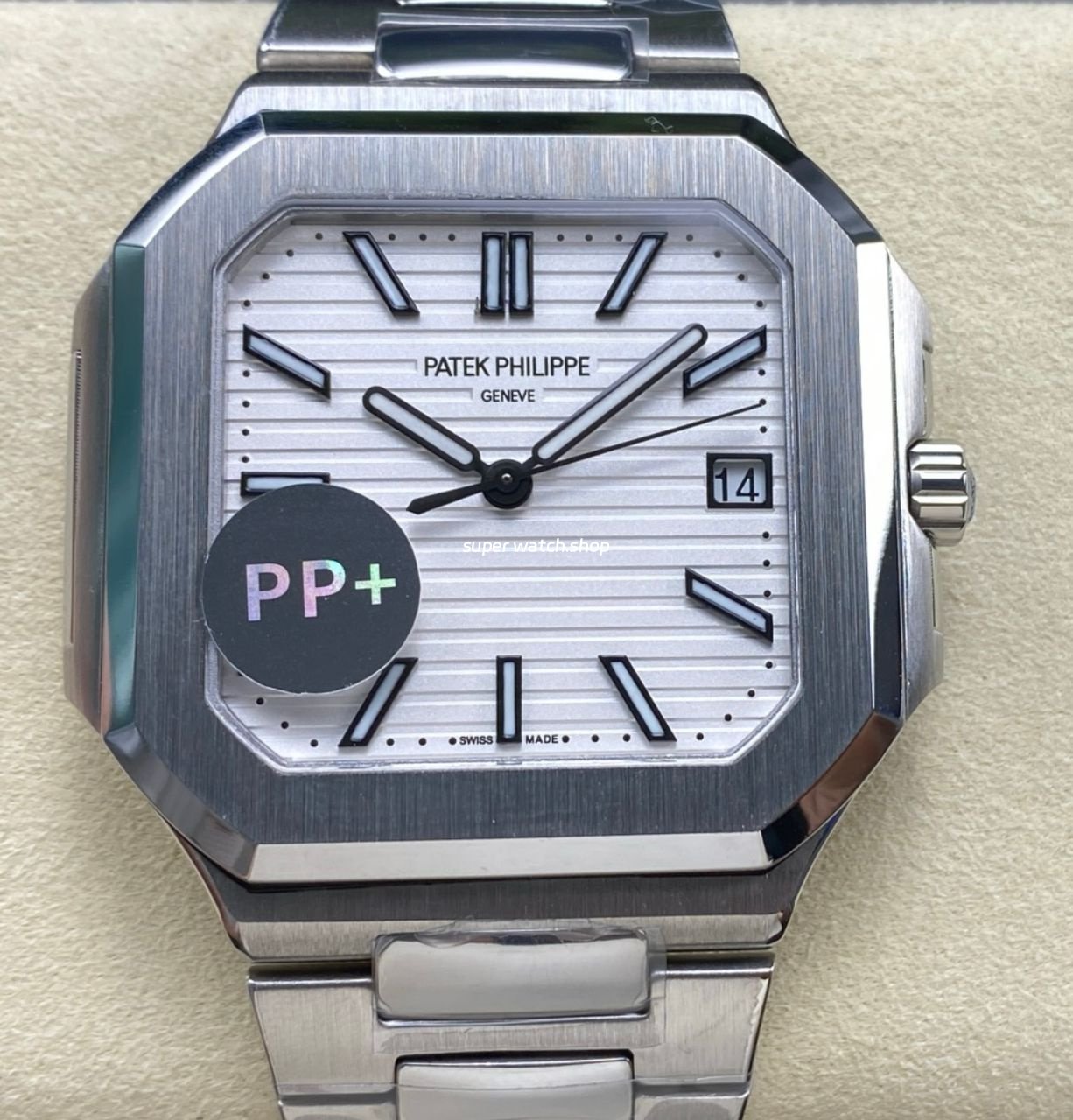 PP-Factory-Patek-Philippe-Cubitus-5821-45mm-White-Dial-2.jpeg PP+ Factory Patek Philippe Cubitus 5821 45mm White Dial - Image 1