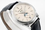PPF Factory Patek Philippe Annual Calendar 5396G-011 38mm White Gold Leather Strap Silver Dial - Image 4