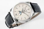 PPF Factory Patek Philippe Annual Calendar 5396G-011 38mm White Gold Leather Strap Silver Dial - Image 6