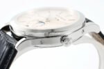 PPF Factory Patek Philippe Annual Calendar 5396G-011 38mm White Gold Leather Strap Silver Dial - Image 8