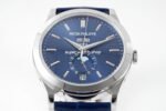 PPF Factory Patek Philippe Annual Calendar 5396G-017 38mm White Gold Leather Strap Blue Dial - Image 3