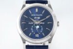 PPF Factory Patek Philippe Annual Calendar 5396G-017 38mm White Gold Leather Strap Blue Dial - Image 2