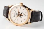 PPF Factory Patek Philippe Annual Calendar 5396R-011 38mm Rose Gold Leather Strap Silver Dial - Image 6