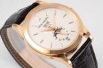 PPF Factory Patek Philippe Annual Calendar 5396R-011 38mm Rose Gold Leather Strap Silver Dial - Image 4