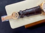 PPF Factory Patek Philippe Annual Calendar 5396R-012 38mm Rose Gold Leather Strap Arabic Numerals Silver Dial - Image 8