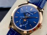 PPF Factory Patek Philippe Annual Calendar 5396R-014 38mm Rose Gold Leather Strap Blue Dial - Image 3