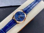 PPF Factory Patek Philippe Annual Calendar 5396R-014 38mm Rose Gold Leather Strap Blue Dial - Image 4