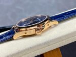 PPF Factory Patek Philippe Annual Calendar 5396R-014 38mm Rose Gold Leather Strap Blue Dial - Image 6