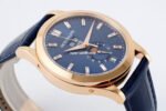 PPF Factory Patek Philippe Annual Calendar 5396R-015 Rose Gold Baguette Diamond Blue Dial - Image 7