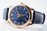 PPF Factory Patek Philippe Annual Calendar 5396R-015 Rose Gold Baguette Diamond Blue Dial - Image 5