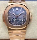 PPF Factory Patek Philippe Nautilus 40mm 5712-1R Full Rose Gold Brown Dial