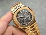 PPF Factory Patek Philippe Nautilus 40mm 5712-1R Full Rose Gold Brown Dial - Image 4