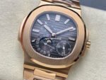 PPF Factory Patek Philippe Nautilus 40mm 5712-1R Full Rose Gold Brown Dial - Image 3