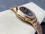 PPF Factory Patek Philippe Nautilus 40mm 5712-1R Full Rose Gold Brown Dial - Image 5