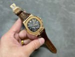 PPF Factory Patek Philippe Nautilus 40mm 5712G-001 Rose Gold Leather Brown Dial - Image 4