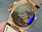 PPF Factory Patek Philippe Nautilus 40mm 5712G-001 Rose Gold Leather Brown Dial - Image 7