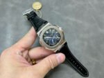 PPF Factory Patek Philippe Nautilus 40mm 5712G-001 White Gold Leather Blue Dial - Image 4