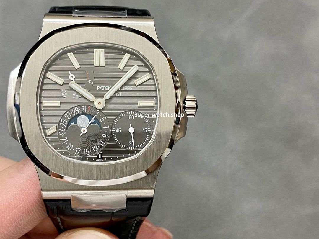 PPF-Factory-Patek-Philippe-Nautilus-40mm-5712G-001-White-Gold-Leather-Grey-Dial-6.jpg PPF Factory Patek Philippe Nautilus 40mm 5712G-001 White Gold Leather Grey Dial - Image 1