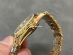 QF Factory Counterweight Rolex Day-Date 228238-0005 40mm Full Yellow Gold Baguette Diamond Champagne Dial - Image 6
