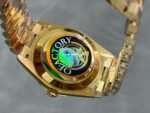 QF Factory Counterweight Rolex Day-Date 228238-0005 40mm Full Yellow Gold Baguette Diamond Champagne Dial - Image 7