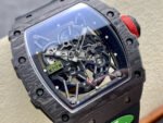 R7 Factory Richard Mille RM35-02 44.5mm Carbon Fiber Black Rubber Strap Skeletonized Dial - Image 2