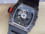 R7 Factory Richard Mille RM35-02 44.5mm Carbon Fiber Black Rubber Strap Skeletonized Dial - Image 7