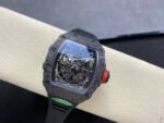 R7 Factory Richard Mille RM35-02 44.5mm Carbon Fiber Black Rubber Strap Skeletonized Dial - Image 4