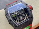 R7 Factory Richard Mille RM35-02 44.5mm Carbon Fiber Red Rubber Strap Skeletonized Dial - Image 2