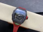 R7 Factory Richard Mille RM35-02 44.5mm Carbon Fiber Red Rubber Strap Skeletonized Dial - Image 4