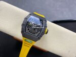 R7 Factory Richard Mille RM35-02 44.5mm Carbon Fiber Yellow Rubber Strap Skeletonized Dial - Image 4