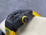R7 Factory Richard Mille RM35-02 44.5mm Carbon Fiber Yellow Rubber Strap Skeletonized Dial - Image 6