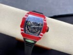 R7 Factory Richard Mille RM35-02 44.5mm Red Carbon Fiber Black Rubber Strap Skeletonized Dial - Image 4