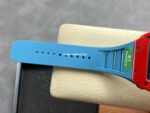 R7 Factory Richard Mille RM35-02 44.5mm Red Carbon Fiber Blue Rubber Strap Skeletonized Dial - Image 9