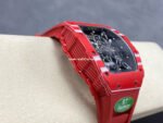 R7 Factory Richard Mille RM35-02 44.5mm Red Carbon Fiber Red Rubber Strap Skeletonized Dial - Image 5