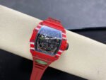 R7 Factory Richard Mille RM35-02 44.5mm Red Carbon Fiber Red Rubber Strap Skeletonized Dial - Image 4