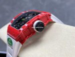 R7 Factory Richard Mille RM35-02 44.5mm Red Carbon Fiber White Rubber Strap Skeletonized Dial - Image 6