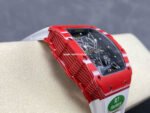 R7 Factory Richard Mille RM35-02 44.5mm Red Carbon Fiber White Rubber Strap Skeletonized Dial - Image 5