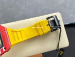 R7 Factory Richard Mille RM35-02 44.5mm Red Carbon Fiber Yellow Rubber Strap Skeletonized Dial - Image 8