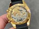 RM Factory Omega Speedmaster Professional Moonwatch 310.62.42.50.99.001 Gold Rubber Strap Gold Dial - Image 7