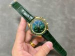 RM Factory Omega Speedmaster Professional Moonwatch 310.63.42.50.02.001 Gold Rubber Strap Green Dial - Image 4
