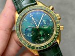 RM Factory Omega Speedmaster Professional Moonwatch 310.63.42.50.02.001 Gold Rubber Strap Green Dial - Image 2