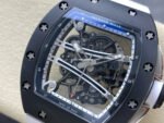 RM Factory Richard Mille RM61-01 42.7mm Carbon Fiber White Rubber Strap White Skeleton Dial - Image 3