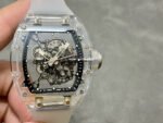Sonic Factory Richard Mille Crystal Clear RM 055 43mm Crystal Rubber Strap Skeletonized Dial