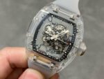Sonic Factory Richard Mille Crystal Clear RM 055 43mm Crystal Rubber Strap Skeletonized Dial - Image 3